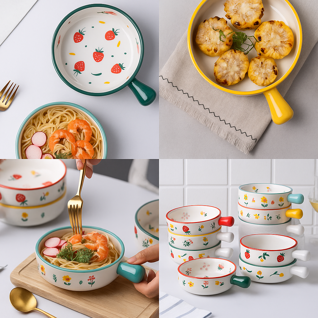Premium Ceramic Bowl – Durable Dining Bowl with Box Packing