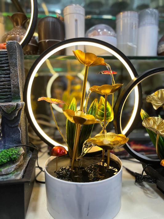 LED Leaf Fountain – Luxury Indoor Waterfall Home Decoration