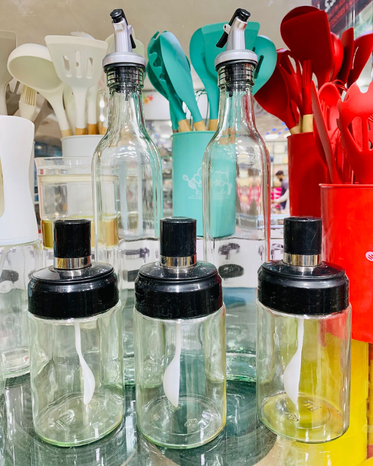 Oil & Masala Seasoning Jar Set – Pack of 5