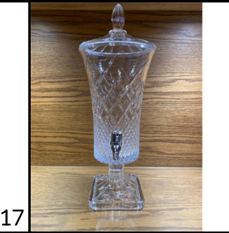 Premium 2L Crystal Beverage Dispenser with Tap – Diamond Pattern