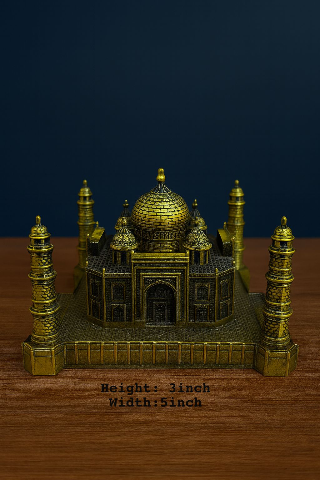 Metal Taj Mahal Model – Premium Home & Office Decorative Showpiece (Small)