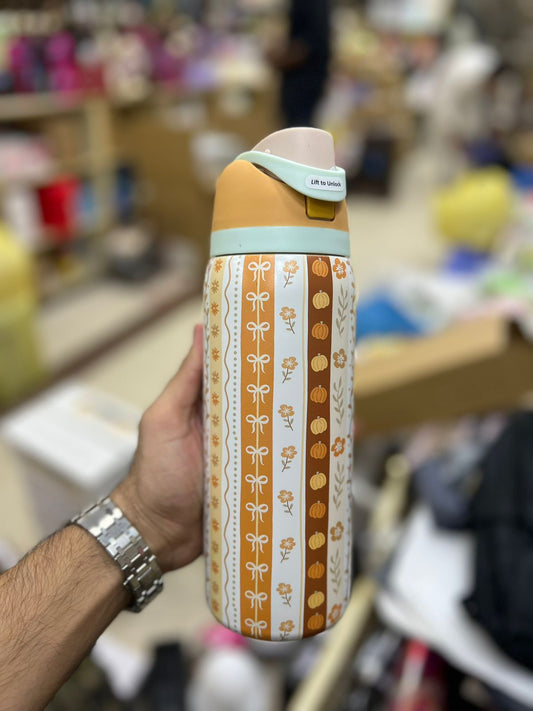 Premium Autumn Stripes 32oz Owala Bottle – Stylish Water Bottle (950ml)