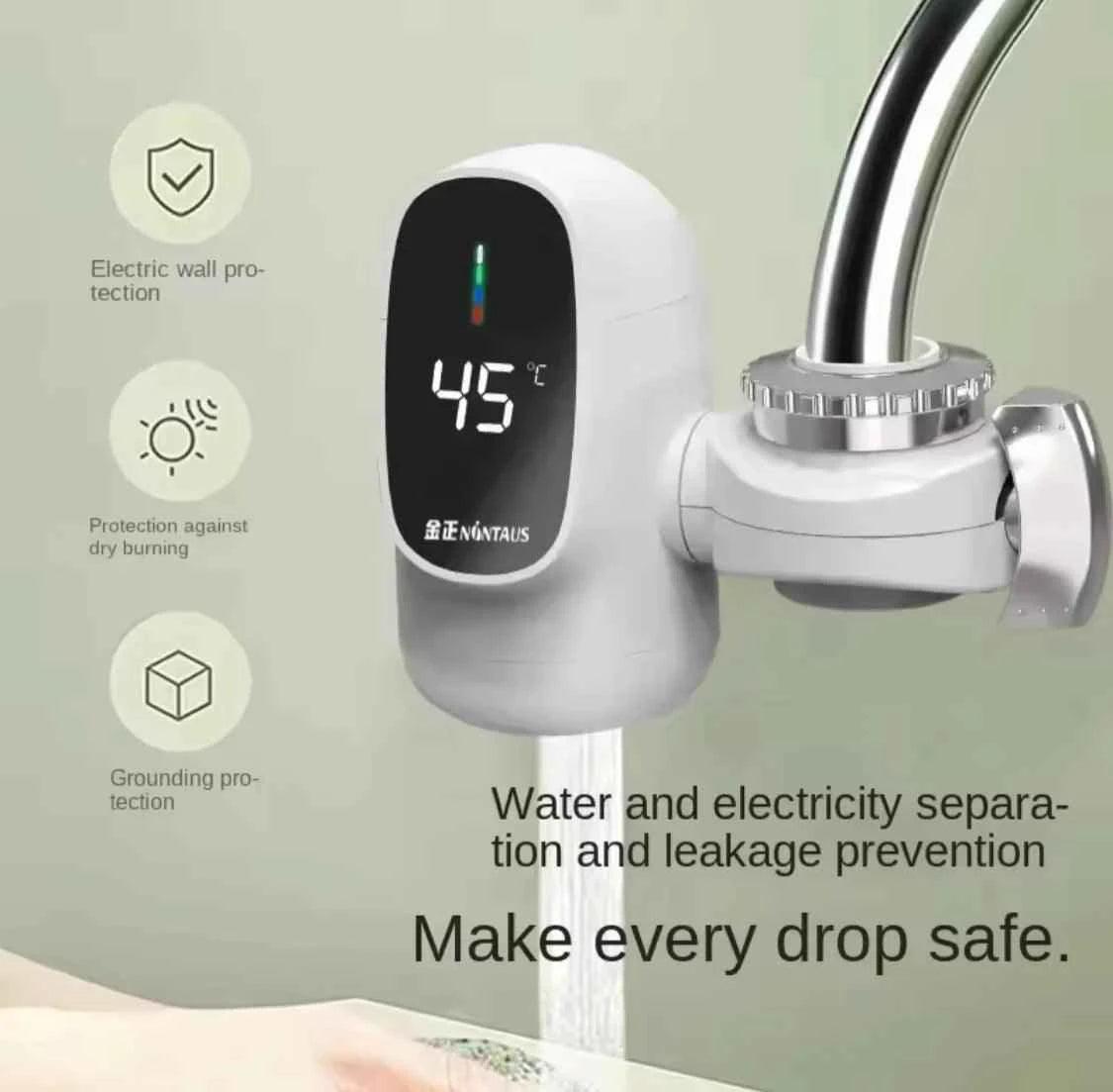 Digital Display Kitchen Faucet Adapter, 3000W.