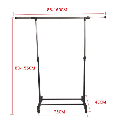 Premium Single Pole Portable Cloth Rack Stand