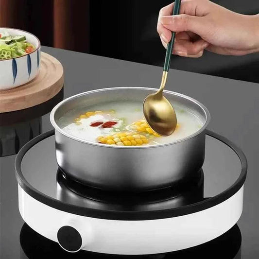 Set of 5 Stainless Steel Bowls with Lids, Mixing and Food Storage Containers, Durable Chef-Grade Stainless Steel Bowl Set, Metal Fresh-Keeping Kitchen Containers.