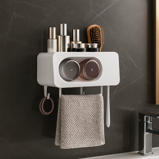 Premium Toothpaste Dispenser – Wall Mounted Bathroom Holder