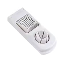Clarify.pk 2 in 1 multifunctional kitchen tool with egg slicer and wedge cutter in white