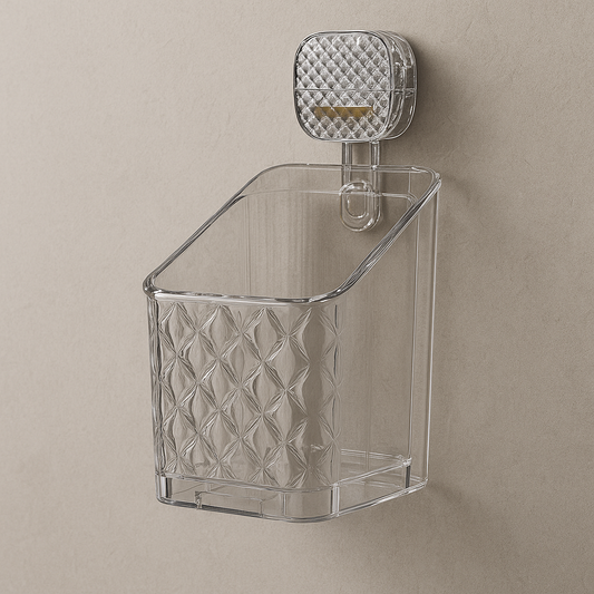 Premium Glacier Texture Suction Wall Bathroom Organizer (High Quality)