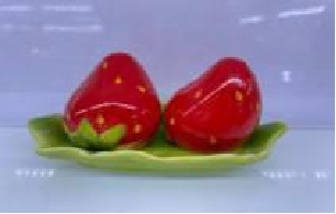 Strawberry Shape Ceramic Salt & Pepper Shakers with Tray – Cute Kitchen Table Set