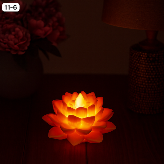 Lotus Silicone LED Night Lamp – Soft Glow Flower Light