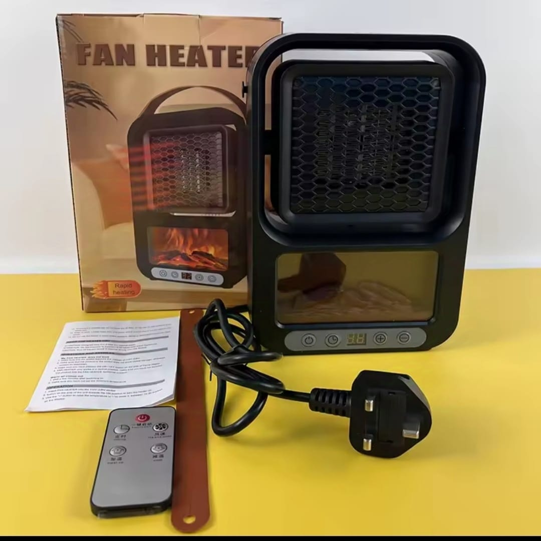 Electric Portable Fan Heater – 800W Compact Warm Air