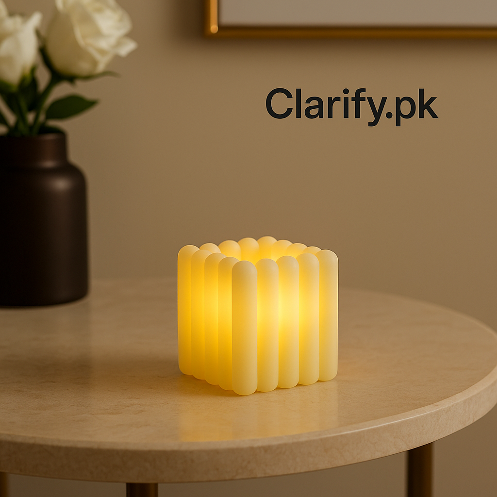 LED Cube Candle – Modern Glow