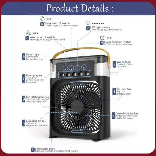 USB Humidifier Fan for Instant Comfort and Refreshing Air