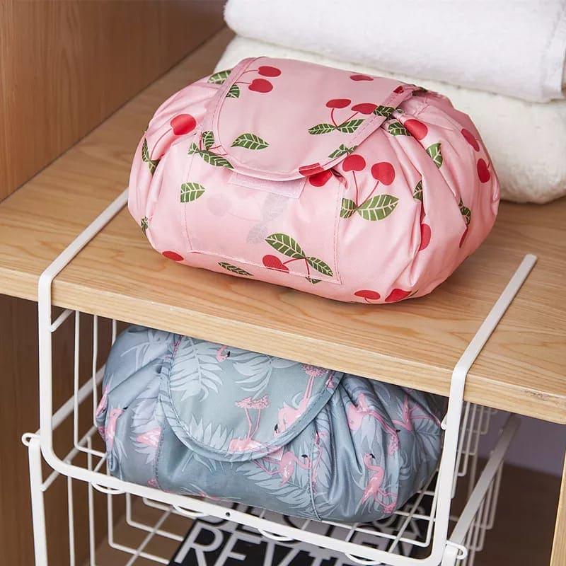 Drawstring Cosmetic Bag for Travel and Storage