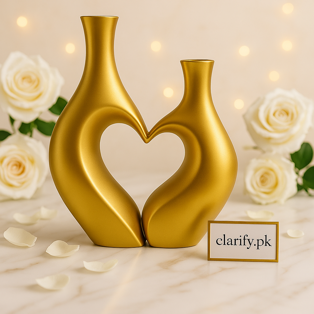 Modern Abstract Couple Vases – Artistic Romantic Home Décor