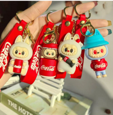 CocaCola Labubu Keychain – Fun Collectible Bag Charm (Random)