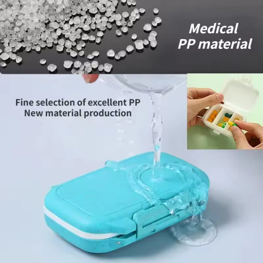 Clarify.pk 3 compartment pill box made from medical grade PP material with water-resistant design
