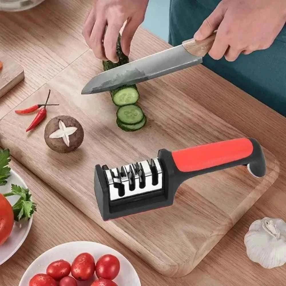 Knife Sharpener Multi-function 4 Stages Type Sharpening Tool.