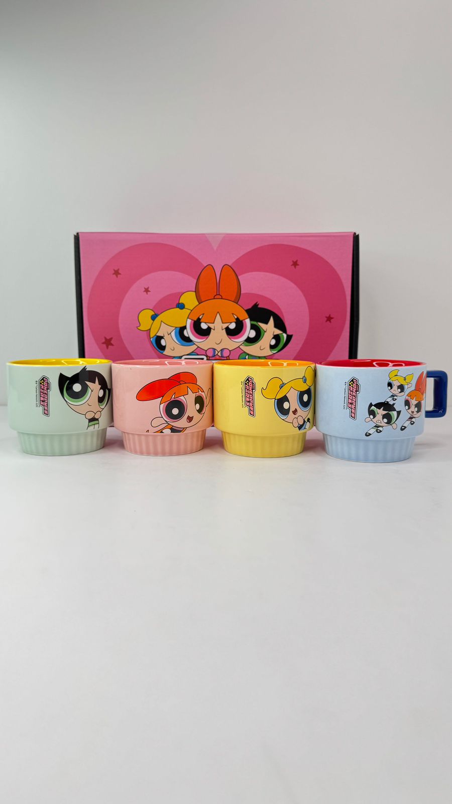 4pcs Powerpuff Girls Cups – Cartoon Printed Drinking Set