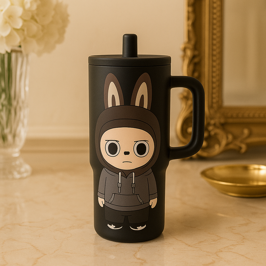 890ml Labubu Stainless Steel Tumbler – Insulated Drink Cup (Random Design)