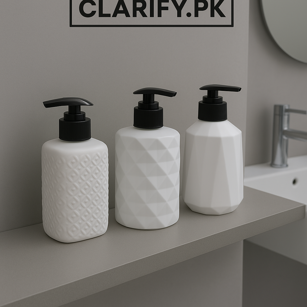 ABS Plastic Soap Pump Dispenser – Refillable Liquid Soap Bottle (Random)