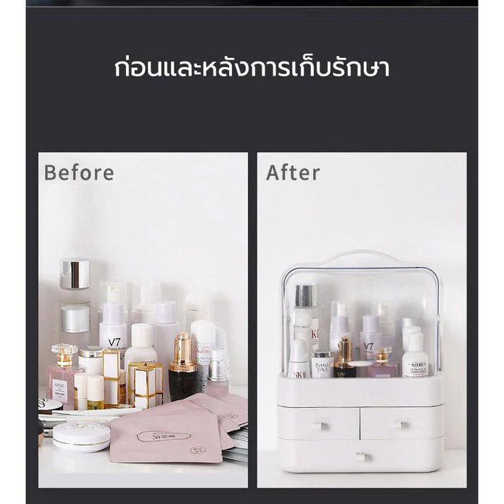 Cosmetic Organizer with Drawers: 3-Drawer Makeup Storage Solution