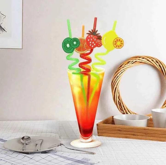 Pack Of 4 Fruity Straws.