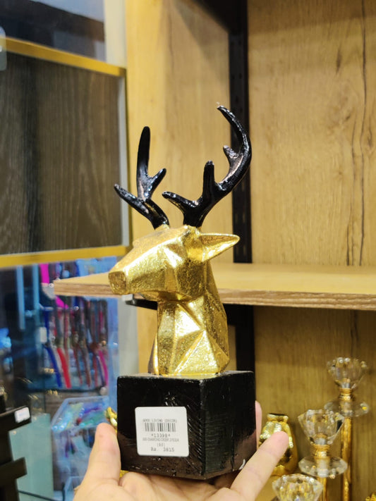 Small Luxury Deer Head Decorative Showpiece