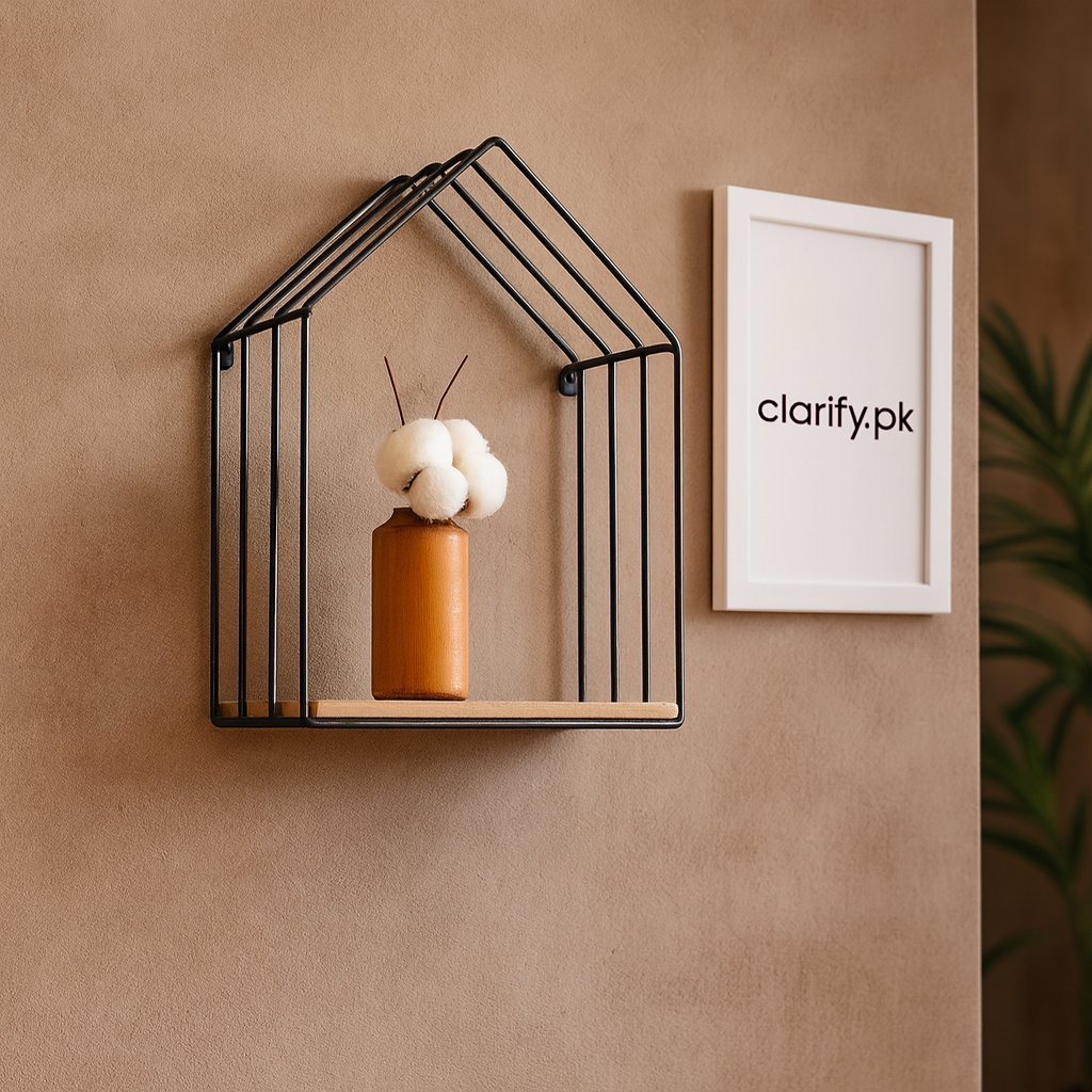 Hut Style Wall Shelf – Modern Decorative Organizer