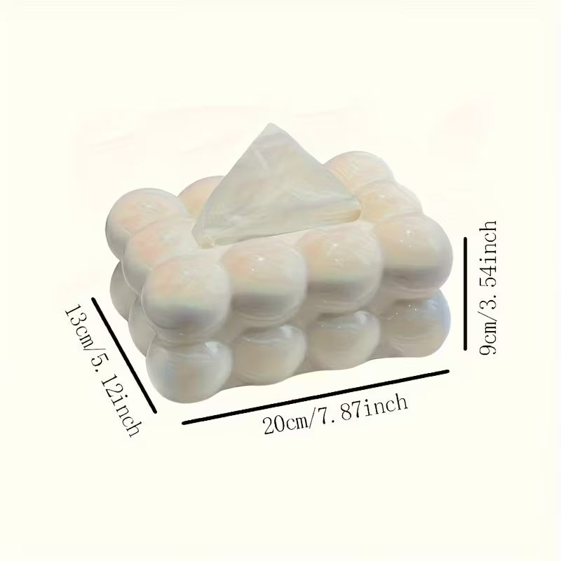1pc Charming Cloud-Shaped Tissue Box Cover - Durable PP Material, Ideal for Kitchen, Bedroom, and Living Room Decor