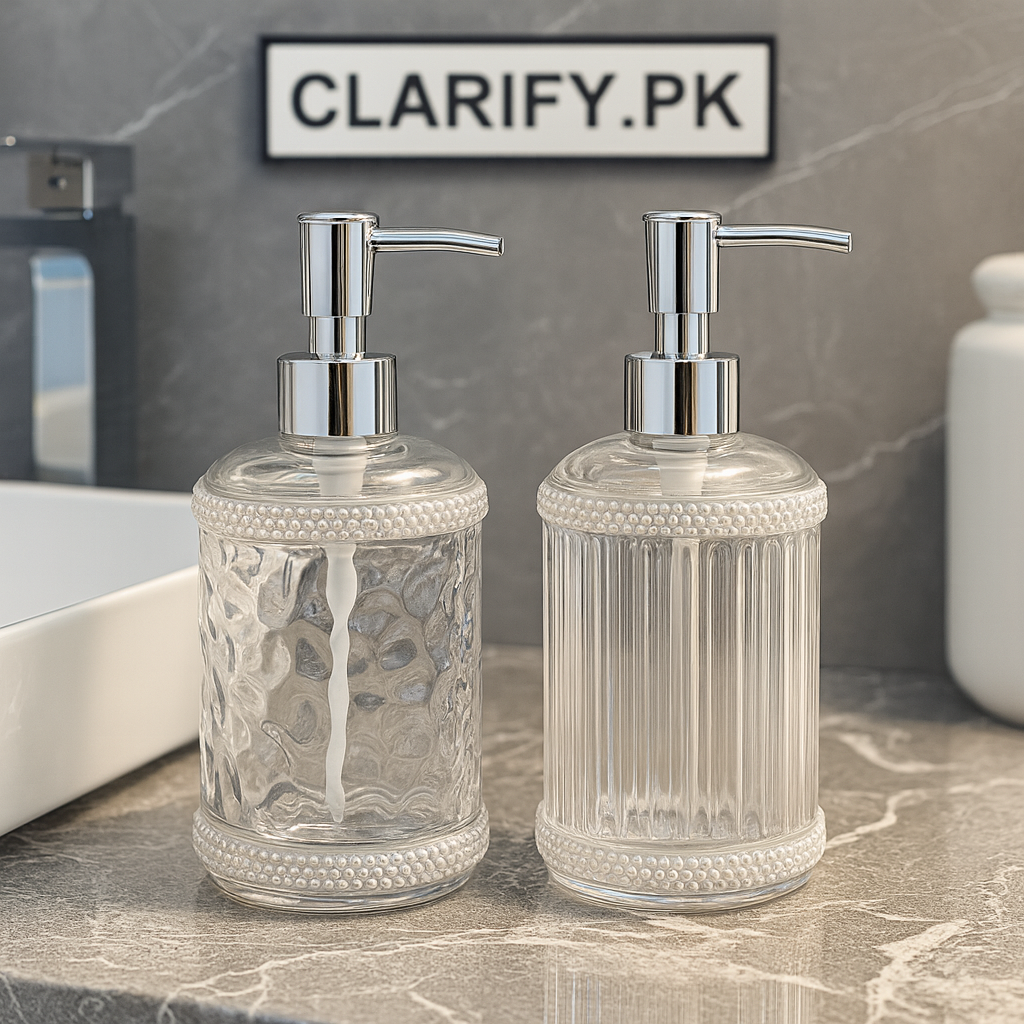 Acrylic Liquid Soap Dispenser – Refillable Bathroom Bottle (Each)
