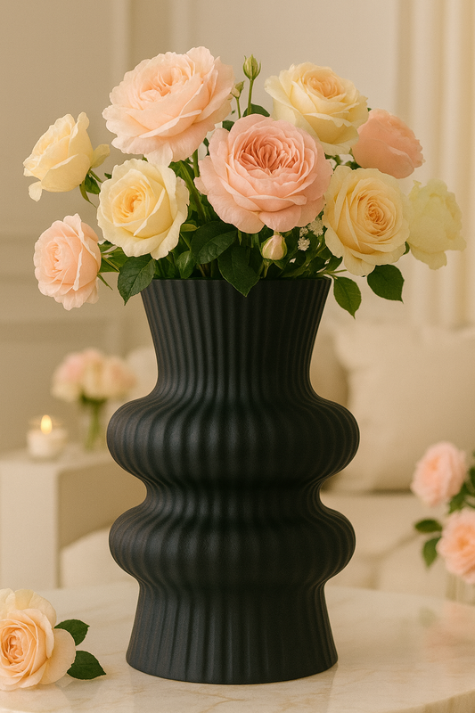 Luxury Sculptural Flower Vase – Modern Decorative Centerpiece