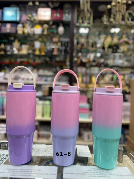 Premium 900ml Gradient Tumbler – 30oz Stainless Steel Cup (Random color)