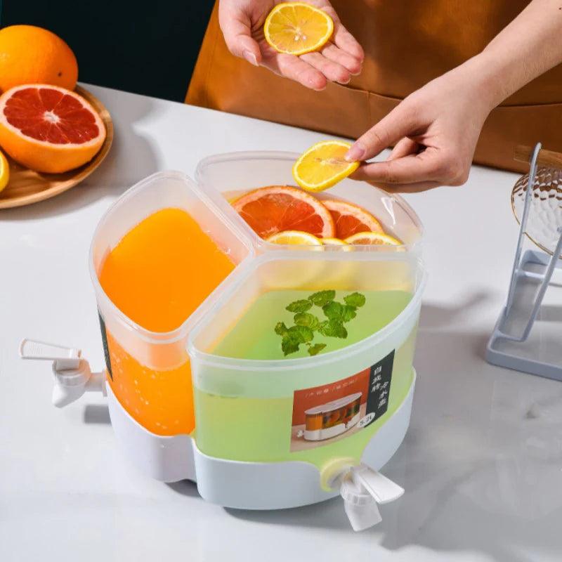 3 in 1 360 Rotating Water Juice Dispenser with 3 Grids - Clarify.pk