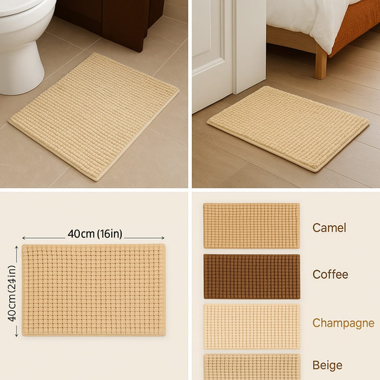 Absorbent Bathroom Mat – Quick-Dry Non-Slip Floor Rug
