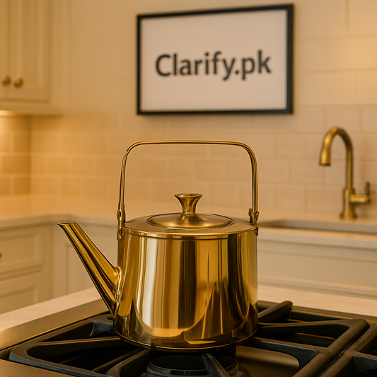 Golden Stainless Steel Tea & Water Kettle – Premium Quality