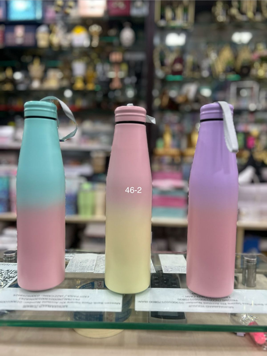 Trendy Gradient Flask – Reusable Sports Bottle (Random Color)