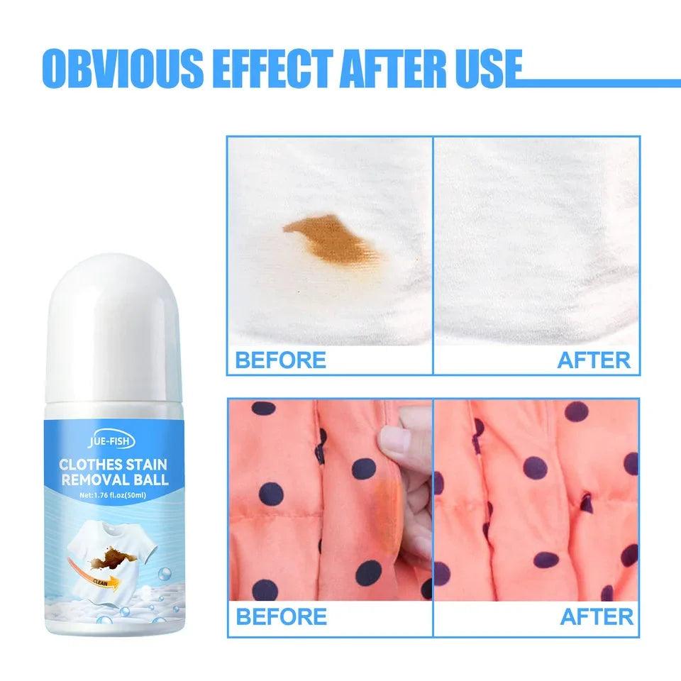 Portable Stain Remover - Rolling Bead Stain Remover for Easy Cleaning and Travel