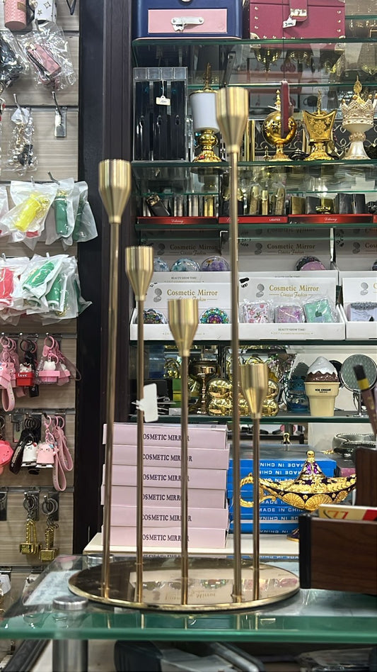 5-Piece Metal Candle Stand Set – Elegant Home Décor (Big)