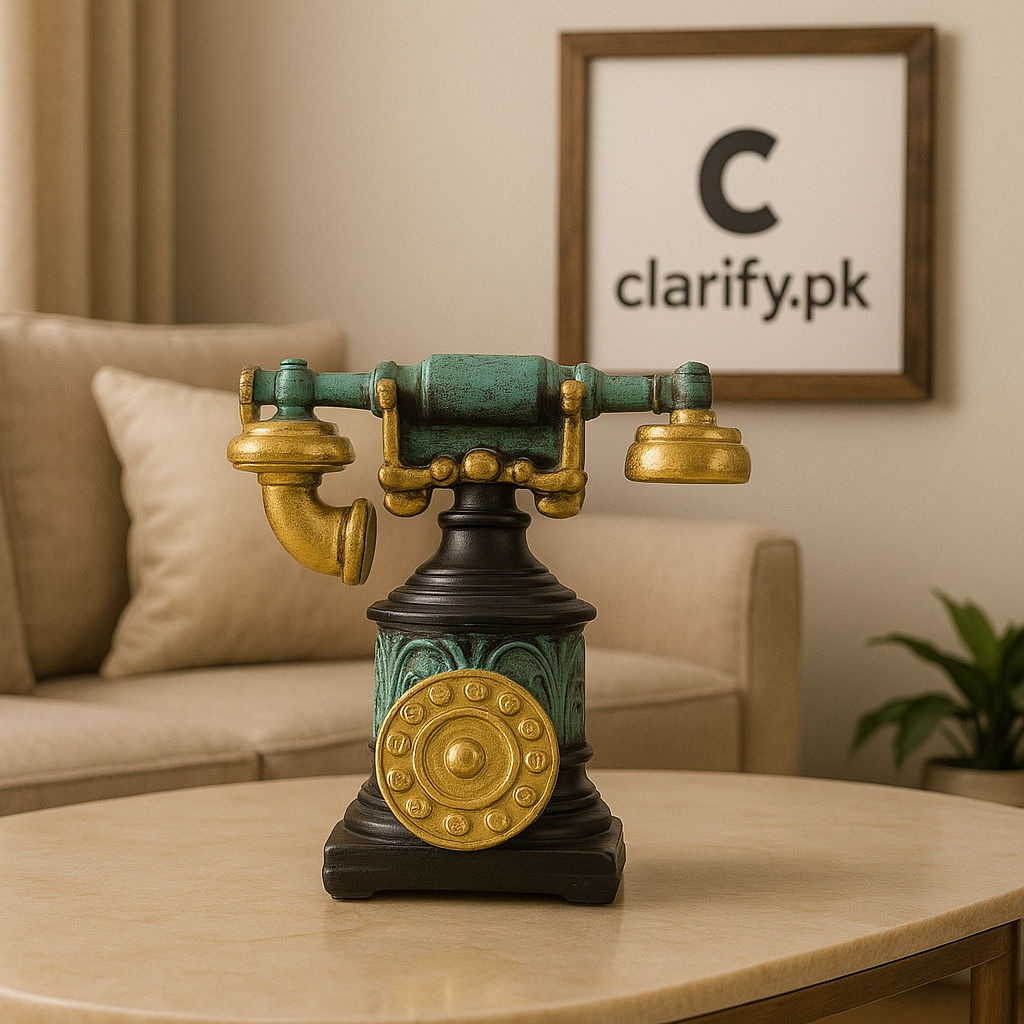 Historic Telephone Design Decoration – Vintage Home Showpiece