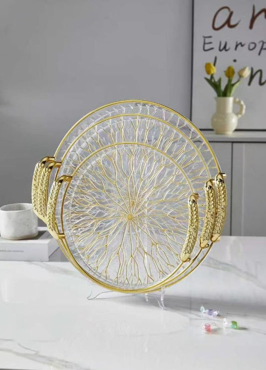 Luxury Circular Tray Set – 3 Pcs Gift Box Collection