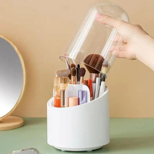 360° Rotatable Makeup Brush Holder for Easy Access and Storage - Clarify.pk