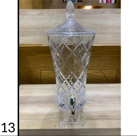 Luxury 4.2L Crystal Beverage Dispenser with Tap – Home & Party Server