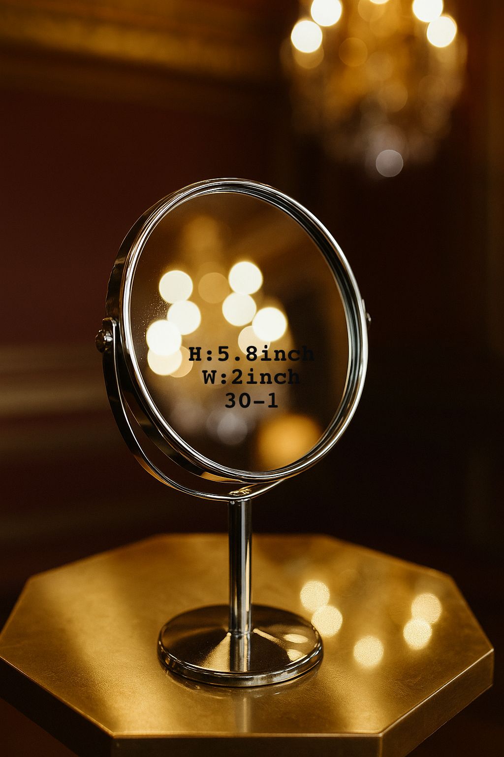 Mini Metal Makeup Mirror – Compact Pocket Design