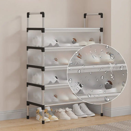 Multilayer Dustproof Shoes Rack - Spacious & Durable