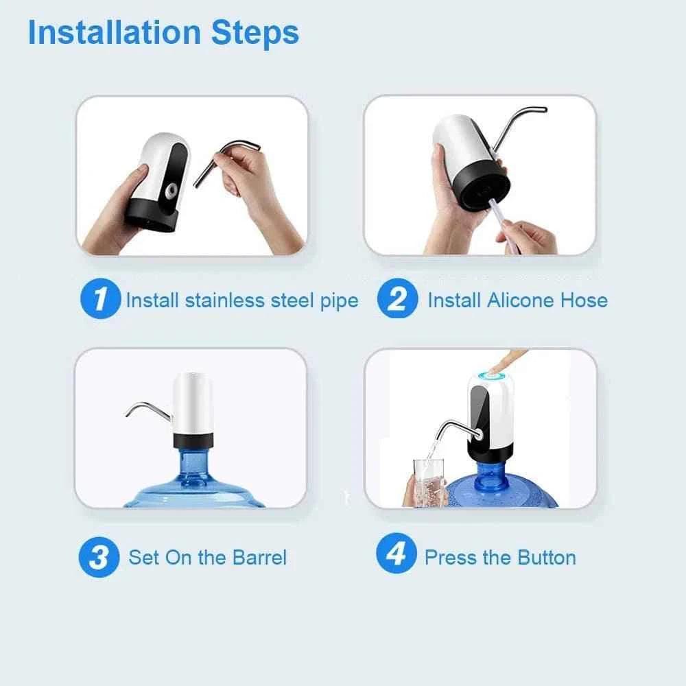 Portable Electric Water Pump, Automatic Drinking Water Dispenser, Electronic Water Filtration System.
