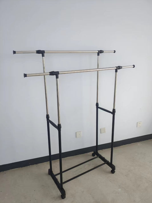 Premium Double Pole Portable Cloth Rack