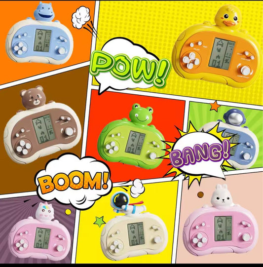 Classic Square Handheld Game Console – Cell Operated