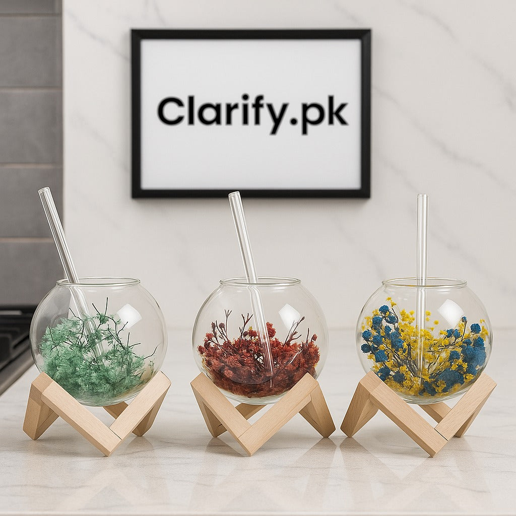 Lunar Double Wall Glass – Elegant Heat-Resistant Cup (each)