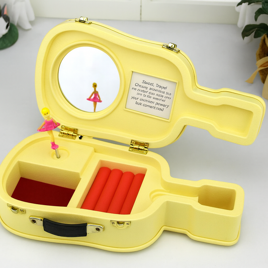Mini Guitar & Violin Music Jewelry Box – Elegant Gift Case